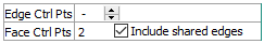 edge and face controls